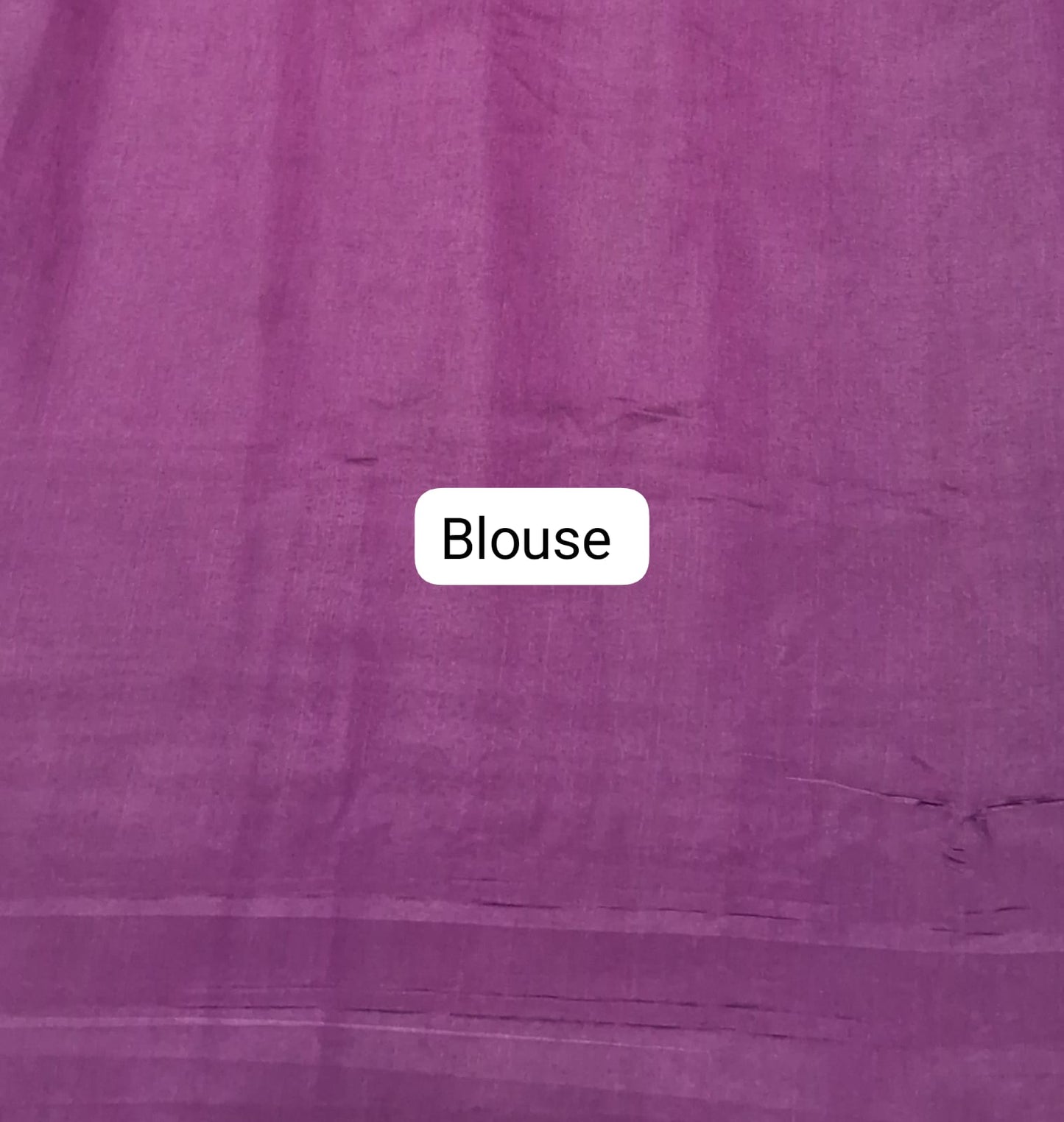 Metal Grey Matka Silk Saree blouse