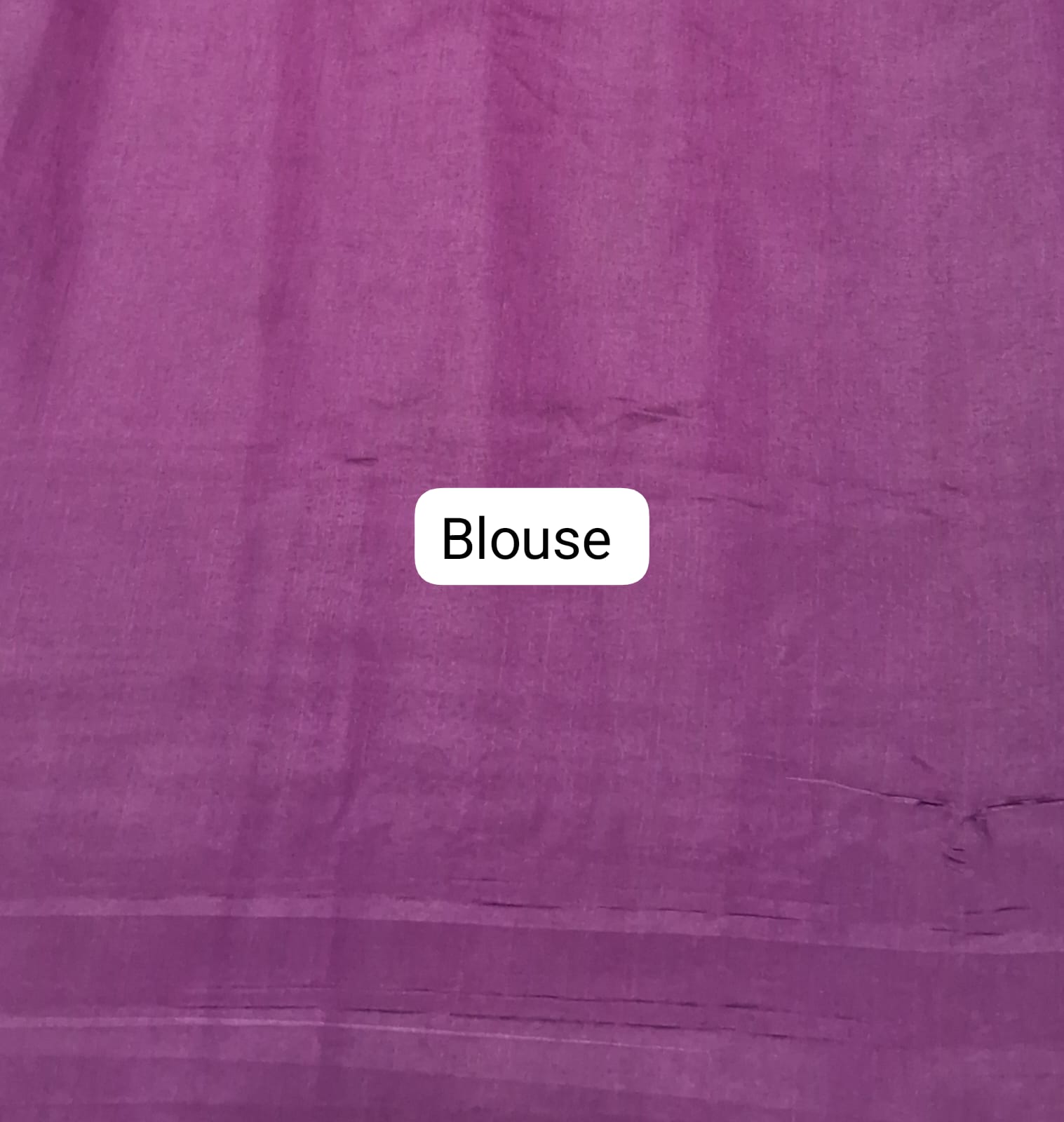 Metal Grey Matka Silk Saree blouse