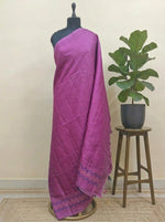 Dark Onion Pink Matka Silk Saree