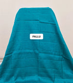 Teal Blue Matka Silk Saree pallu