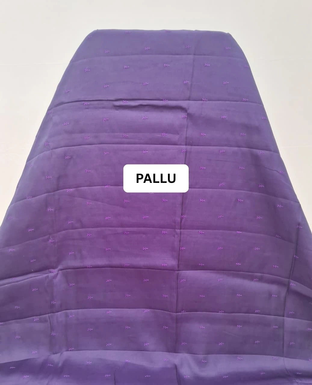 Deep purple Matka Silk Saree pallu