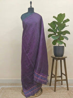 Deep purple Matka Silk Saree 