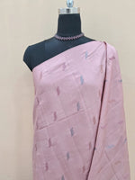 Radiant Blush Pink Matka Silk Saree  