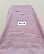 Radiant Blush Pink Matka Silk Saree pallu