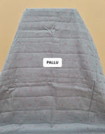 Grey Matka Silk Saree pallu
