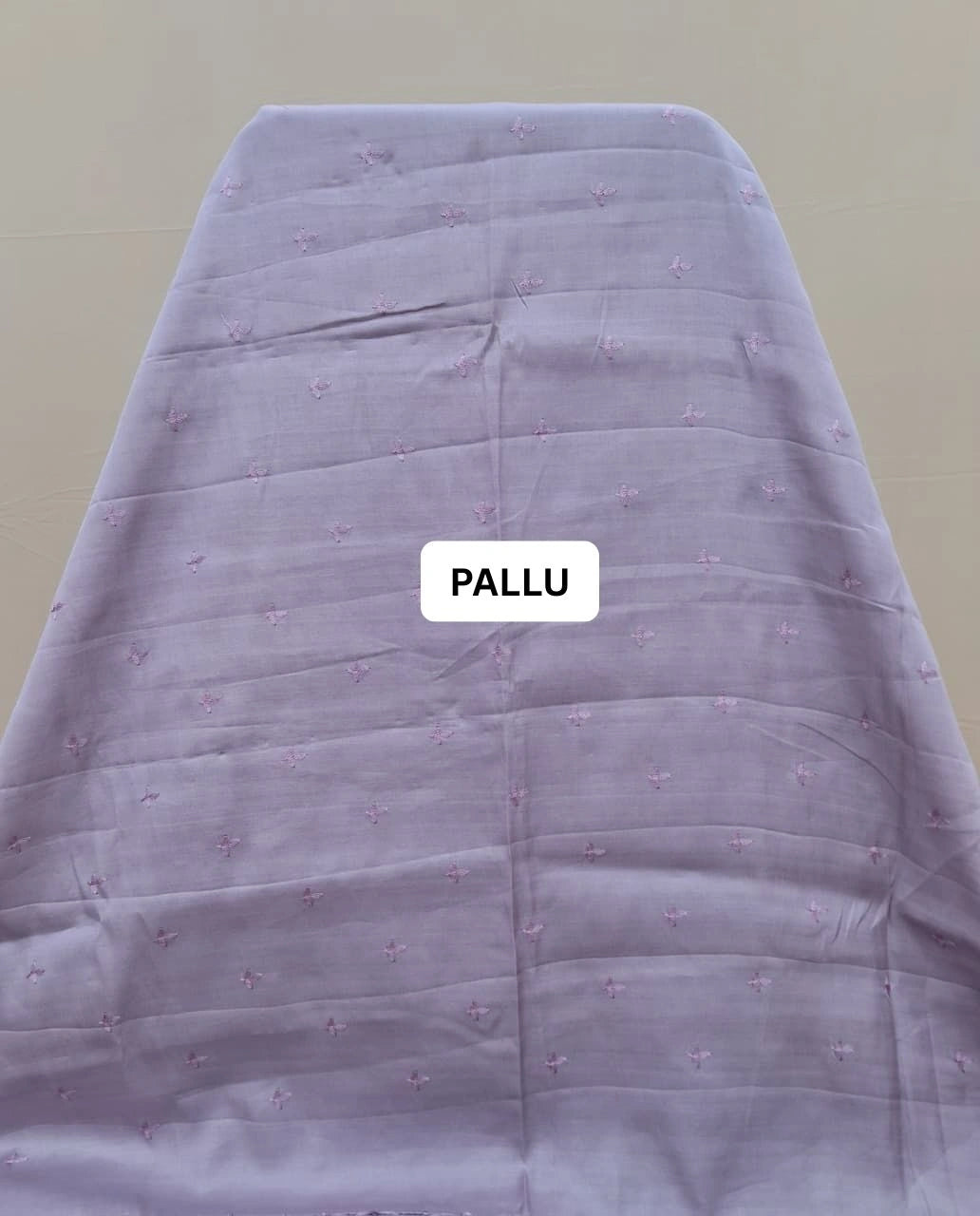 Blush Pink Matka Silk Saree pallu