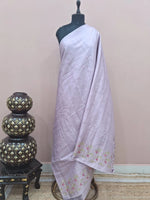Blush Pink Matka Silk Saree  