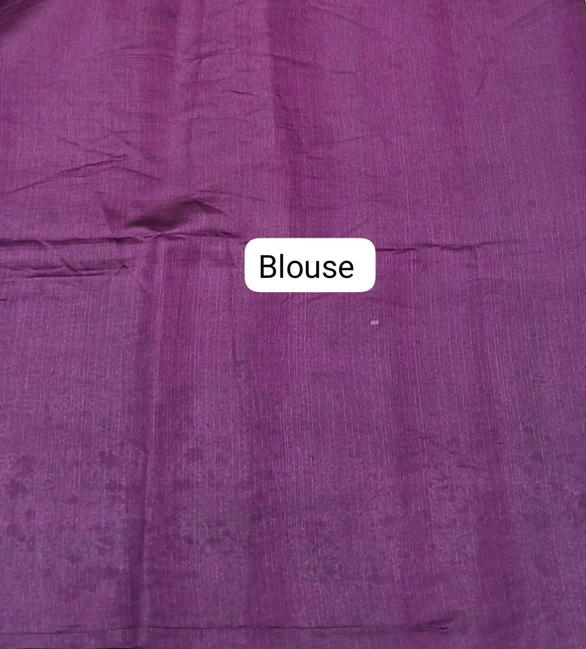 Blush Pink Matka Silk Saree blouse