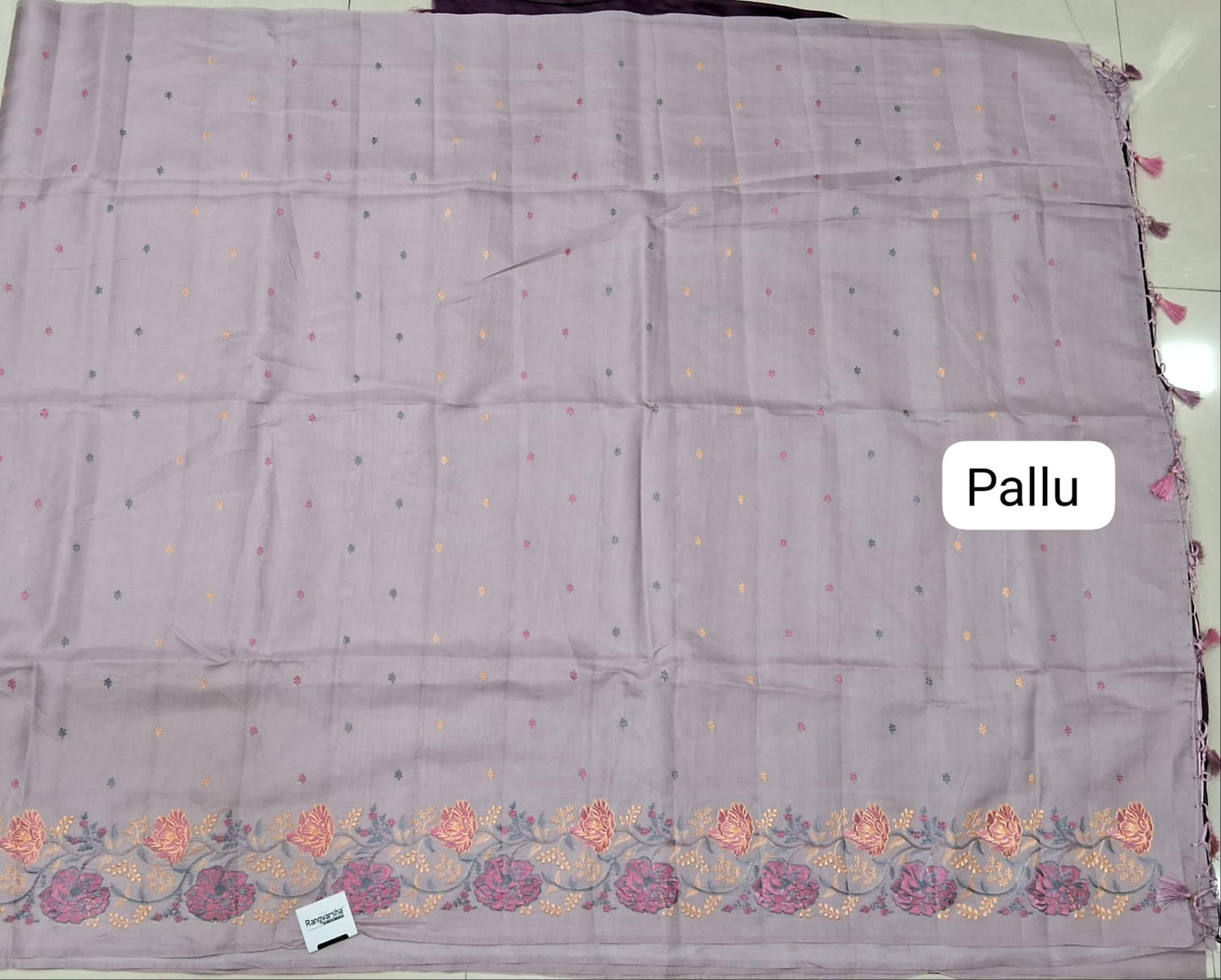 Blush Pink Matka Silk Saree