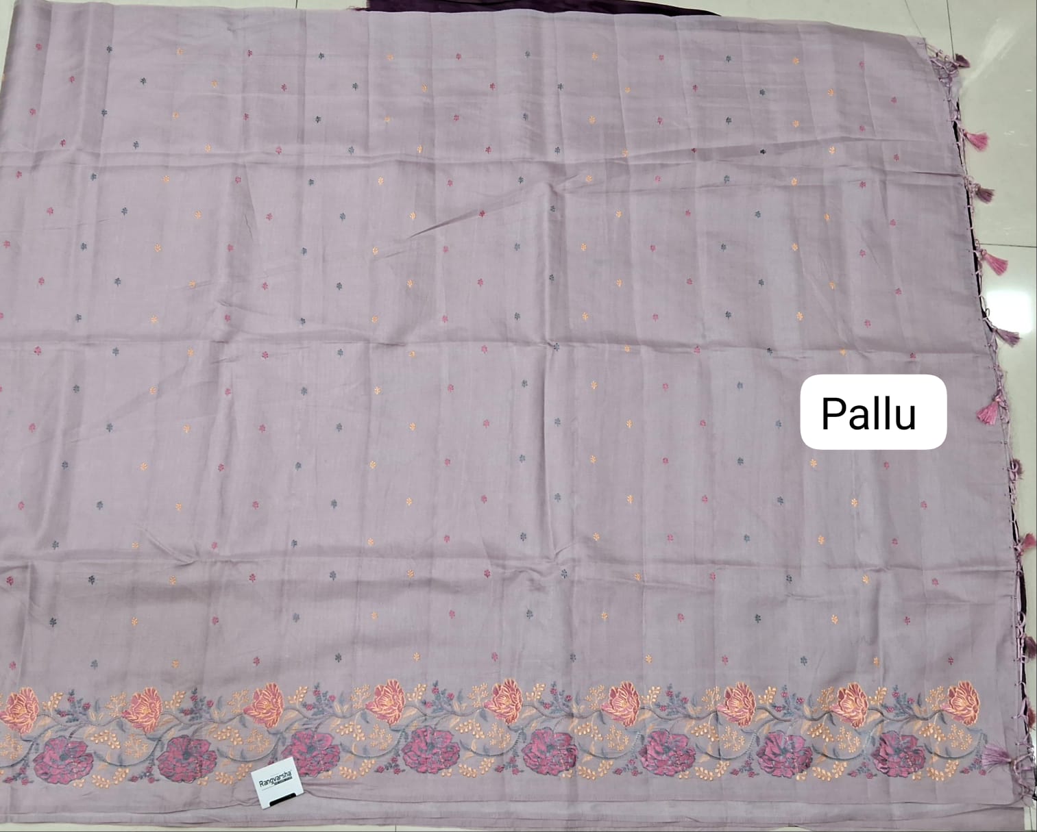 Blush Pink Matka Silk Saree