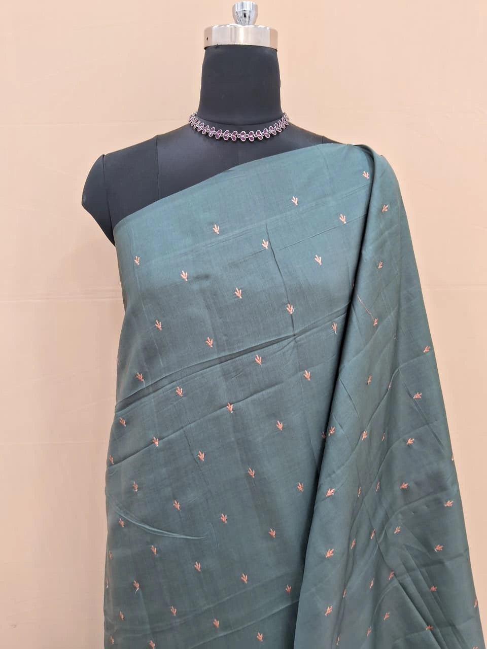 Cool Mint Green Matka Silk Saree 