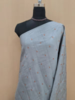 Sophisticated Grey Matka Silk Saree 