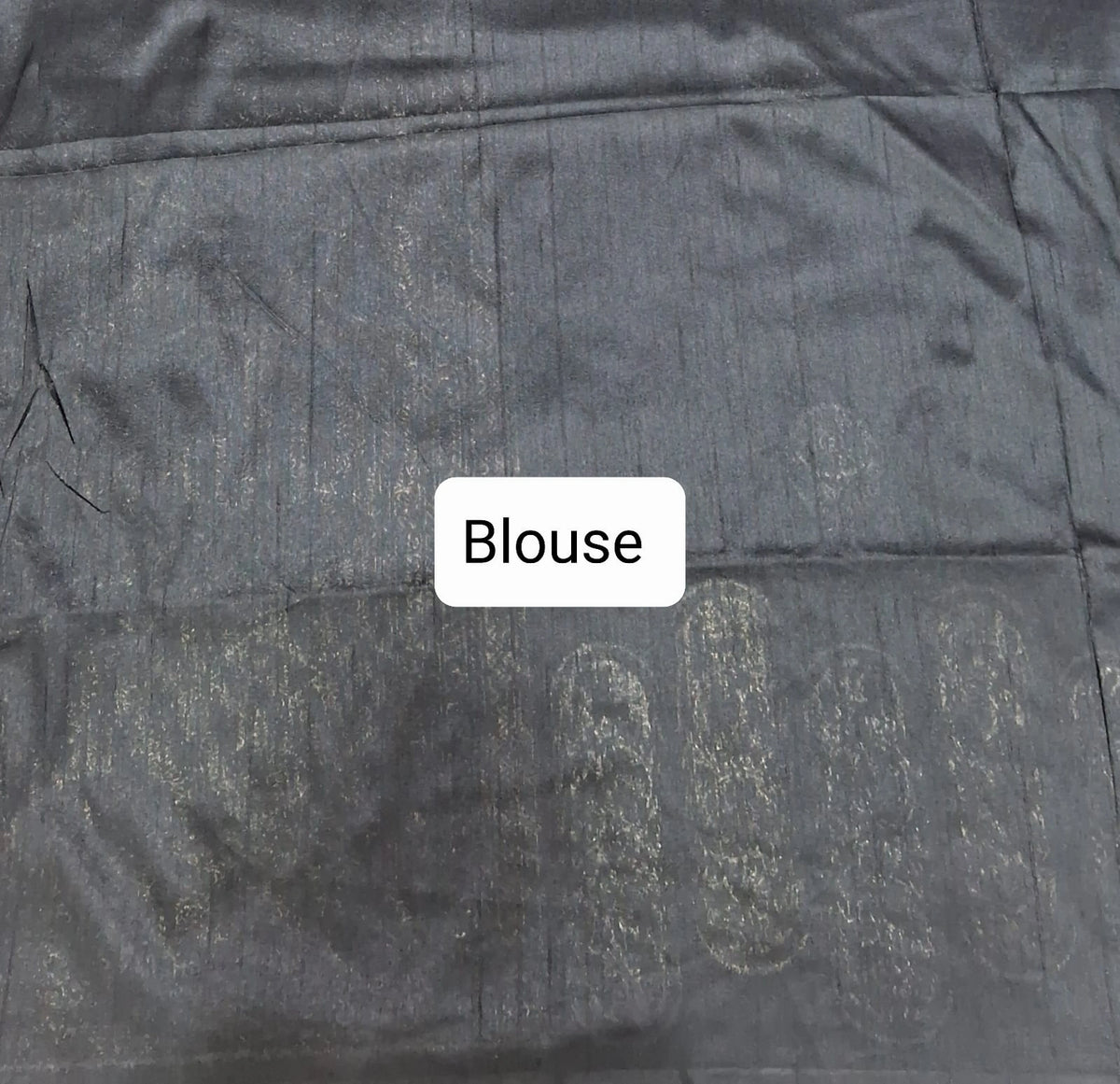 Black Pure matka silk saree Blouse
