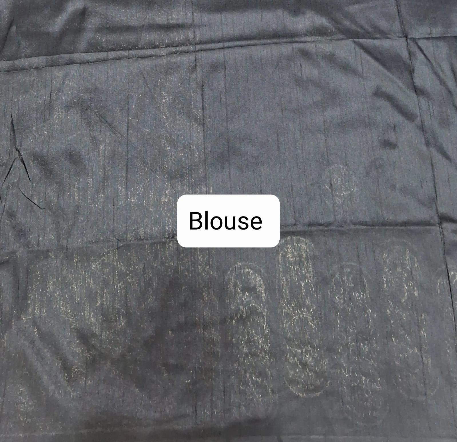 Black Pure matka silk saree Blouse