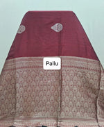  Maroon Matka Silk Saree Pallu