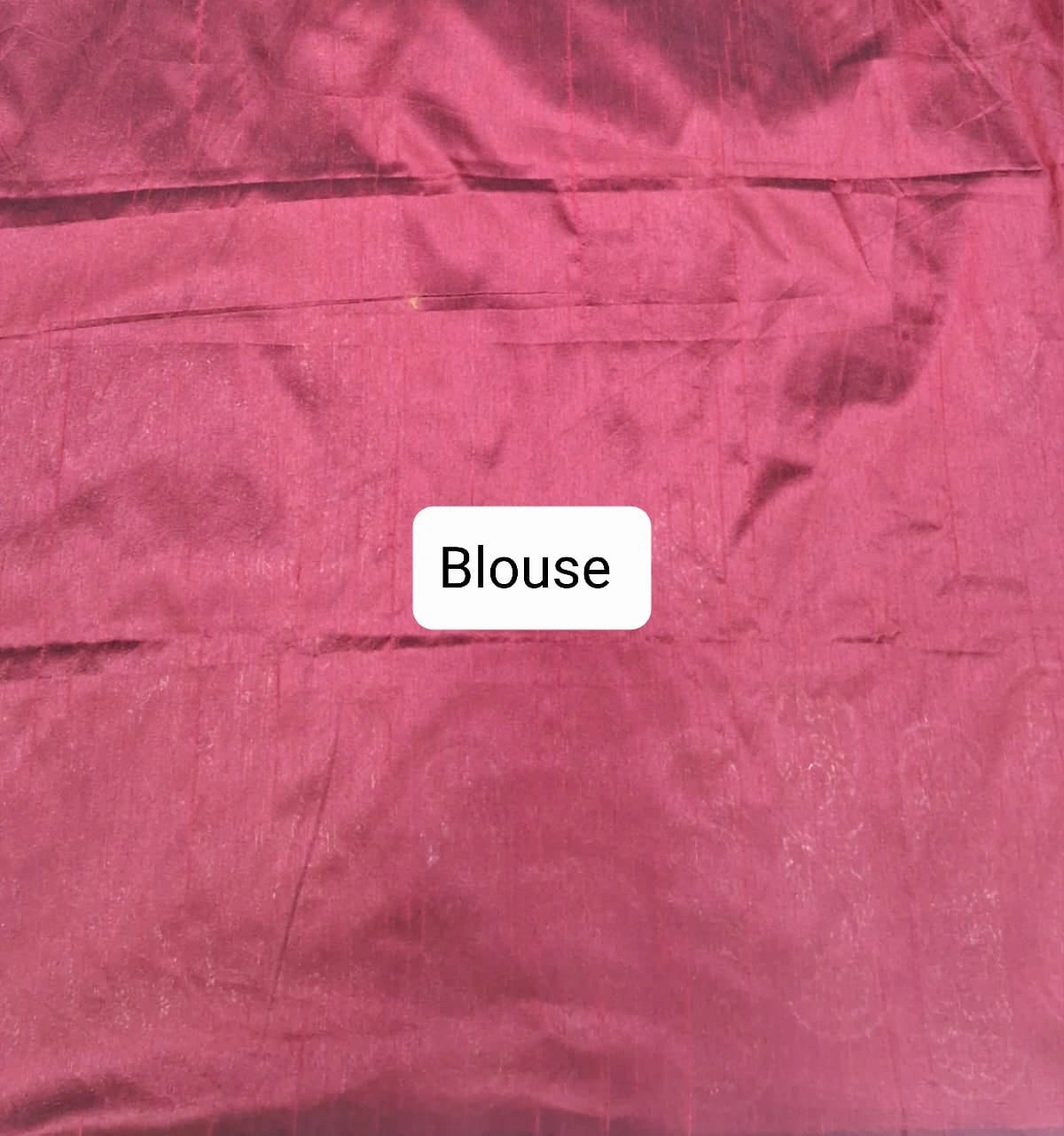  Maroon Matka Silk Saree Blouse