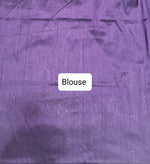  Purple Matka Silk Saree Blouse