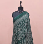 Bottle Green Modal Silk Saree 1