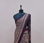 Dark Wine Modal Silk Saree 1