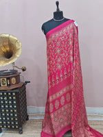 Rani Pink Modal Silk Saree