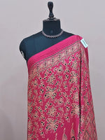 Rani Pink Modal Silk Saree 1