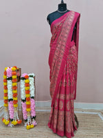 Rani Pink Modal Silk Saree