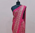 Rani Pink Modal Silk Saree 1