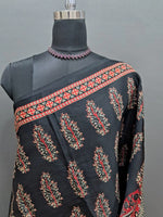 Black Modal Silk Saree 