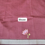 Maroon Mangalgiri Silk Saree Blouse
