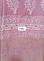 A taupe brown Maheshwari silk saree pallu