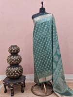 Marine Blue Maheshwari Silk Saree 