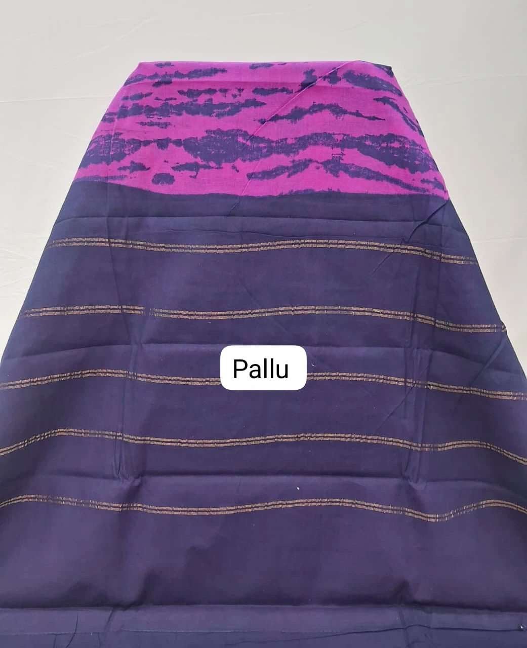 Rani Pink Sungudi Cotton Saree Pallu