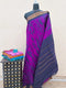 Graceful Purple Handloom Sungudi Cotton Saree