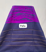 Graceful Purple Handloom Sungudi Cotton Saree Pallu