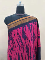 Reddish Pink Sungundi Cotton Saree 1