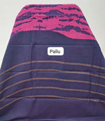 Reddish Pink Sungundi Cotton Saree Pallu