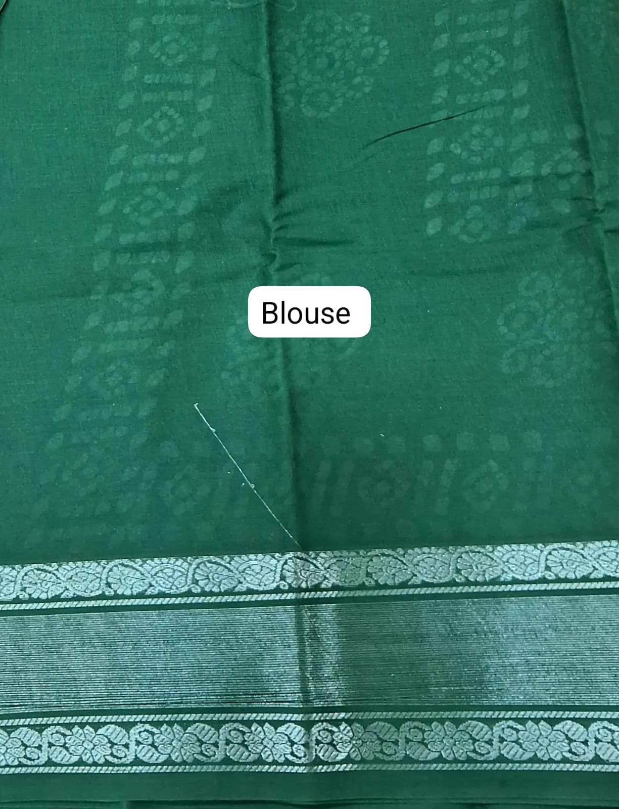 Mango Yellow Sungudi Cotton Saree blouse