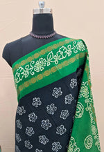 Dark Blue Sungudi Cotton Saree 1