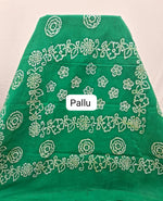 Dark Blue Sungudi Cotton Saree Pallu