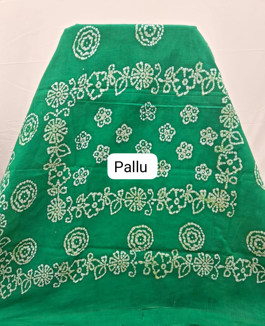 Dark Blue Sungudi Cotton Saree Pallu