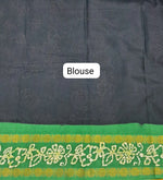 Dark Blue Sungudi Cotton Saree Blouse