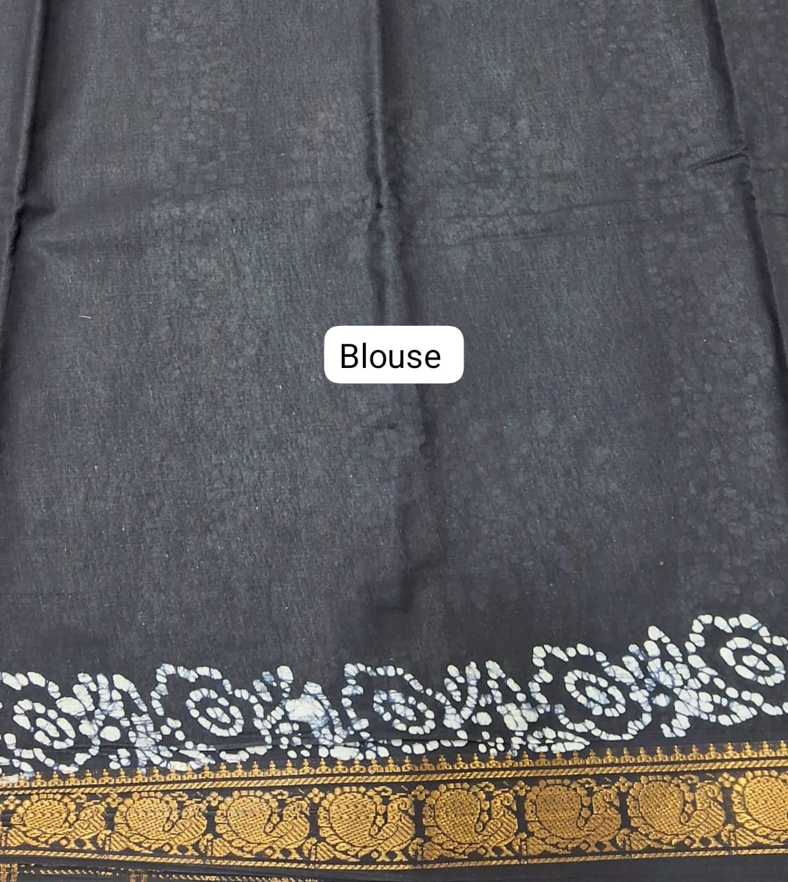 Reddish Pink Sungudi Cotton Saree Blouse