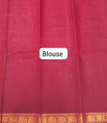 Beige Sungudi Cotton Saree Blouse