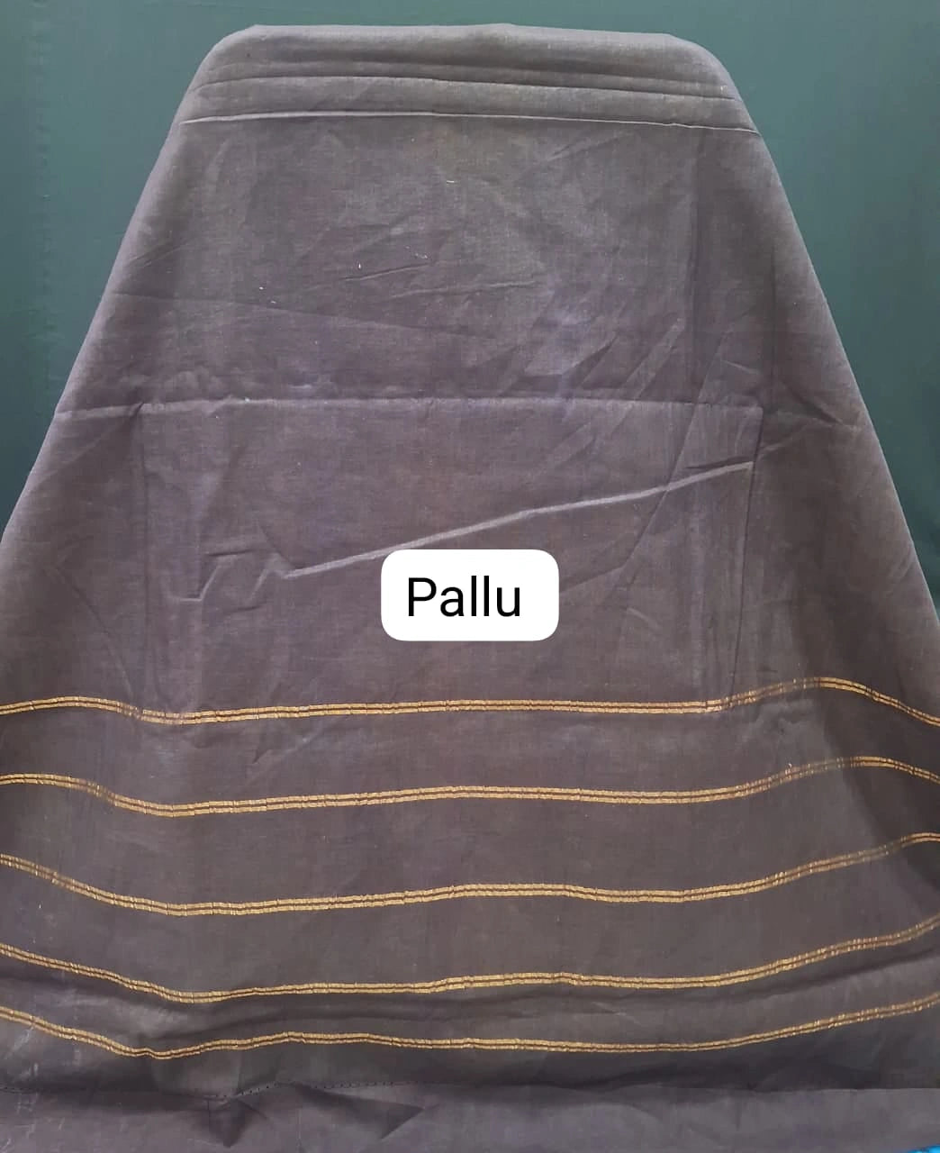 Caribbean Blue Sungudi Cotton Saree Pallu