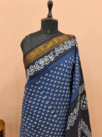 Blue Sungudi Cotton Saree 1