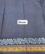 Blue Sungudi Cotton Saree blouse