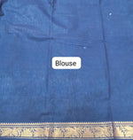 Deep Red Sungudi Cotton Saree blouse