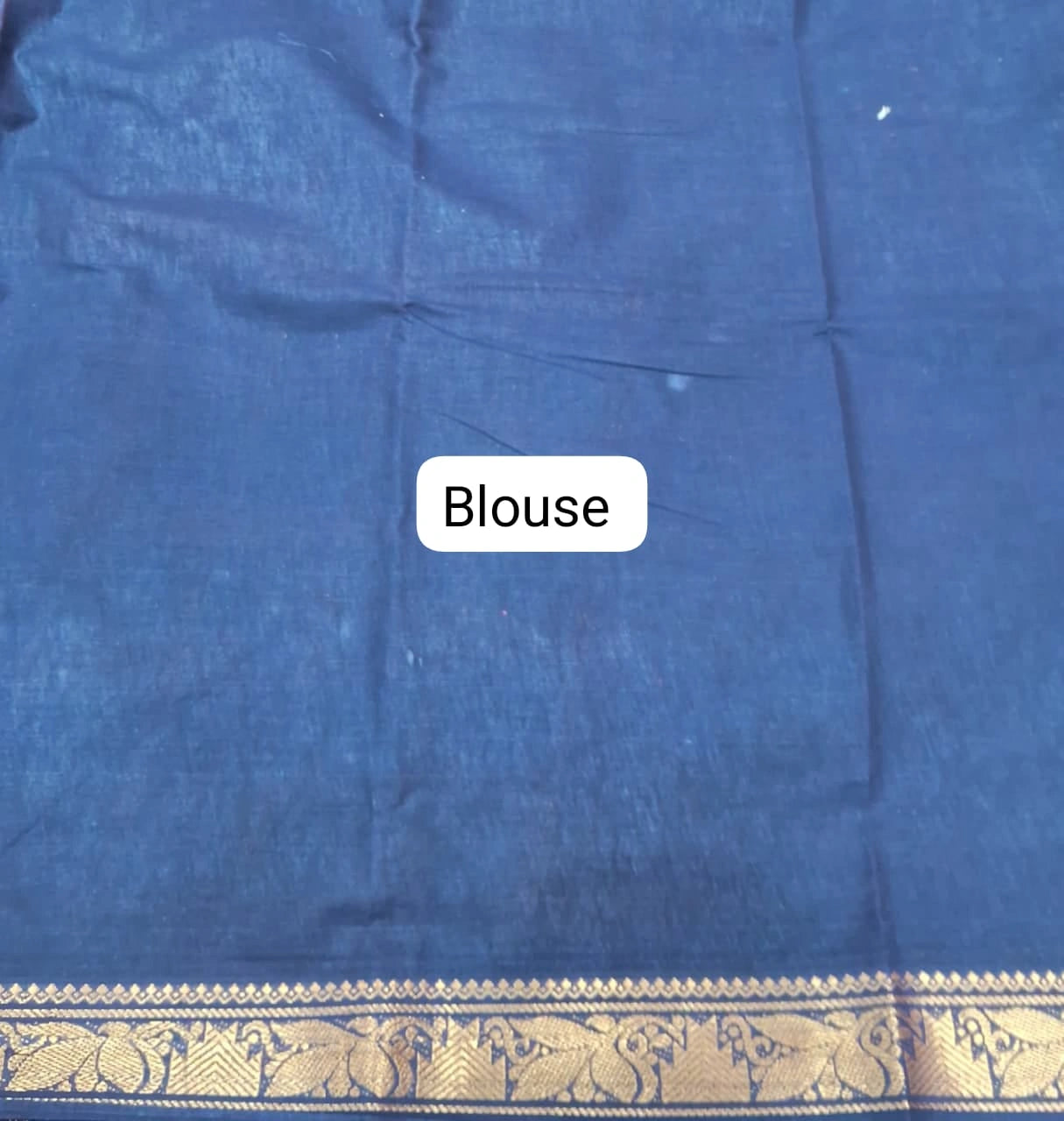 Deep Red Sungudi Cotton Saree blouse