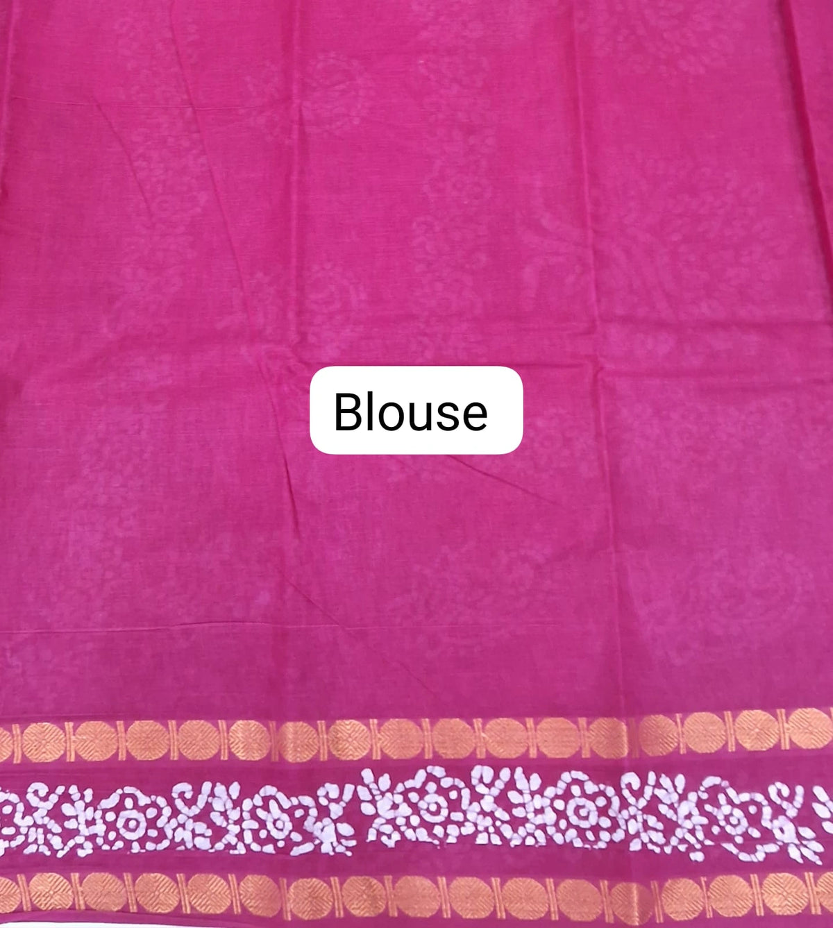 Maroon Sungudi cotton Saree blouse
