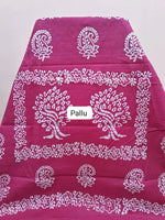 Maroon Sungudi cotton Saree pallu